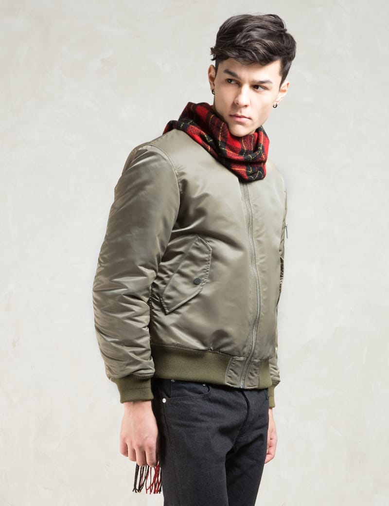 PHENOMENON - Green Cutoff Ma-1 Jacket | HBX - Globally Curated