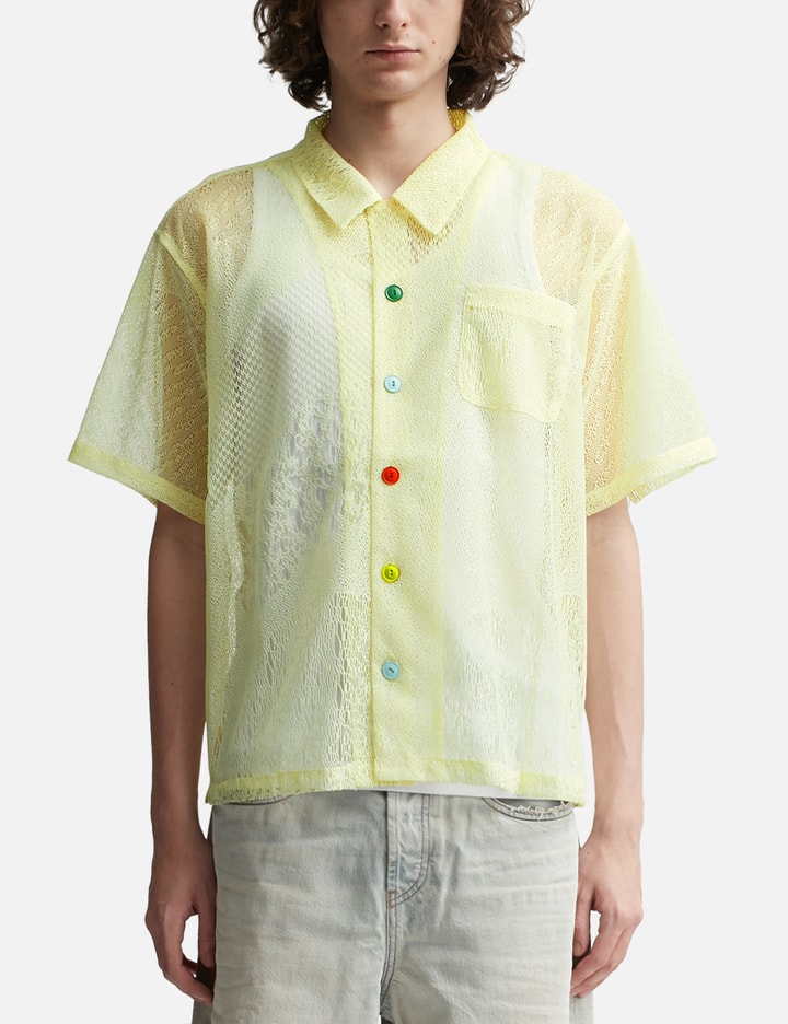 Brain Dead - ENGINEERED MESH SHORT SLEEVE BUTTON UP | HBX