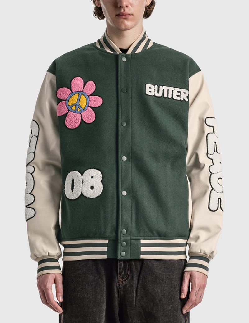 Butter Goods - World Peace Varsity Jacket | HBX - Globally Curated