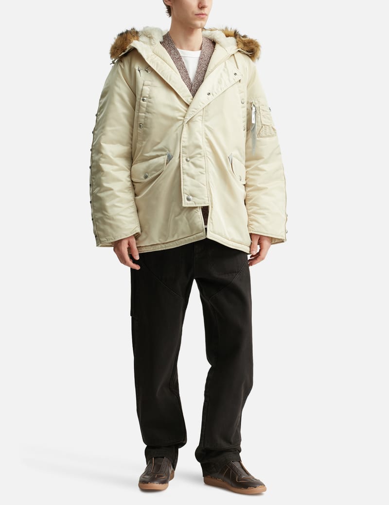 THUG CLUB thug club x Alpha Industries N-3B Parka (Detachable