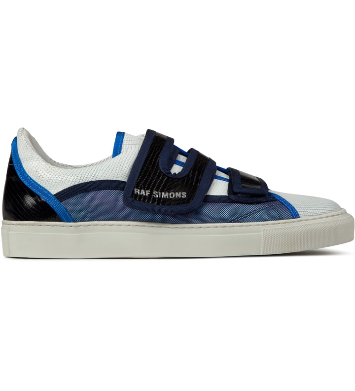 Raf Simons - White Low Velcro Sneaker | HBX