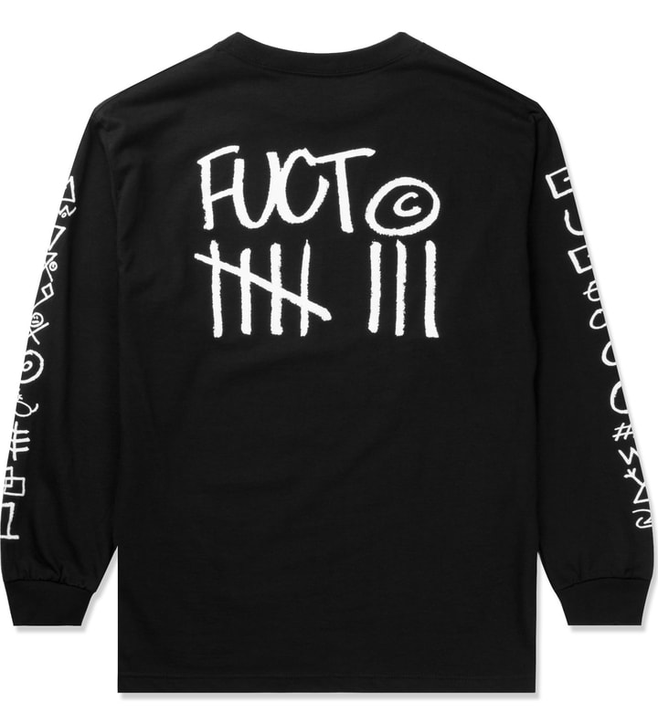 FUCT Black Train Hopper Symbols L/S TShirt HBX Globally Curated Fashion and Lifestyle by
