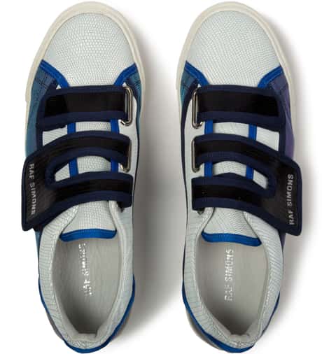 Raf Simons - White Low Velcro Sneaker | HBX