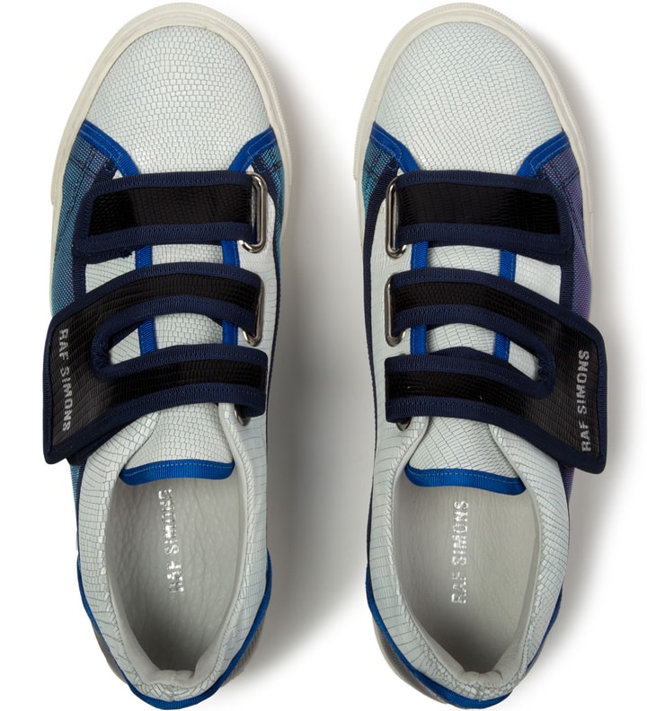 Raf Simons - White Low Velcro Sneaker | HBX