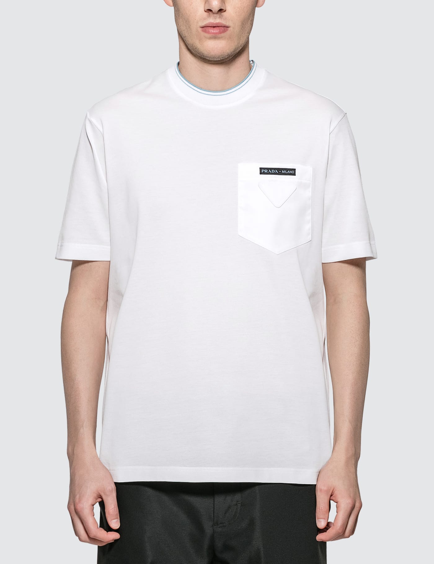 Prada - Logo Pocket T-Shirt | HBX - Globally Curated Fashion and 