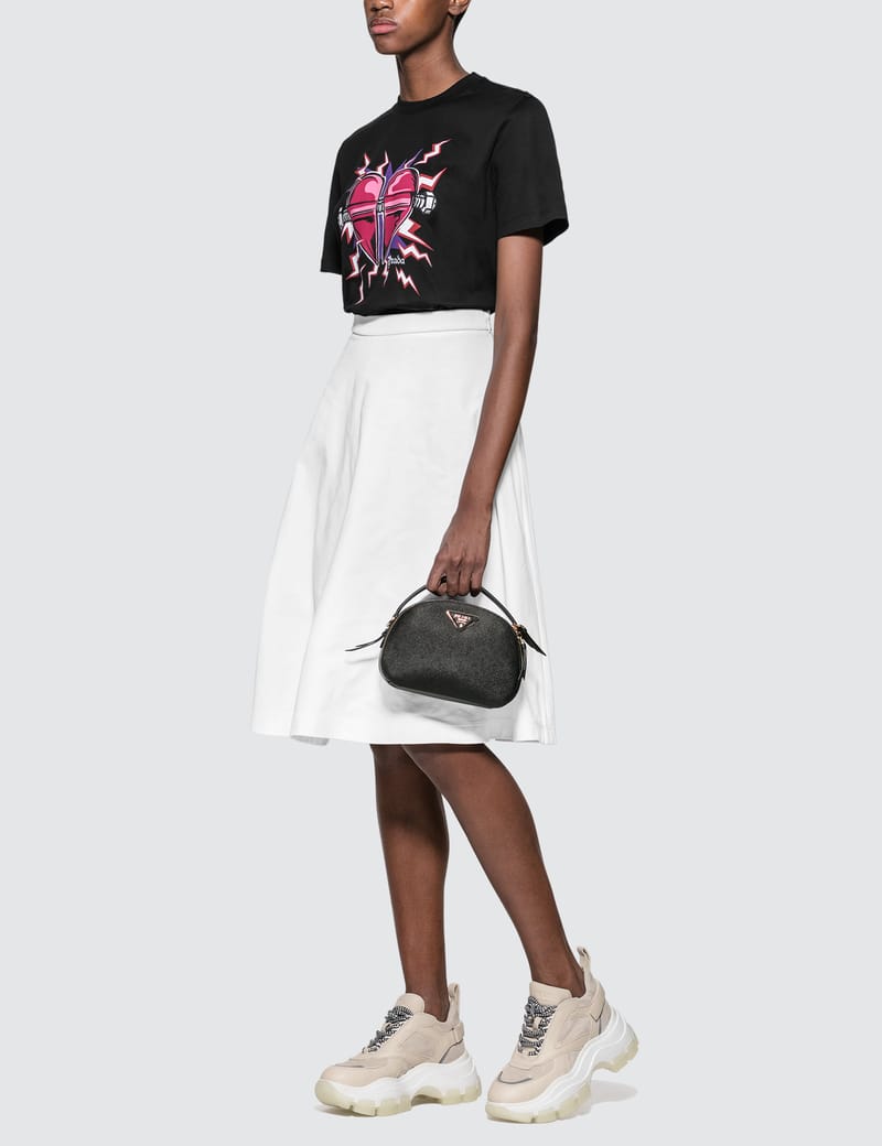 Prada - Printed Heart T-Shirt | HBX