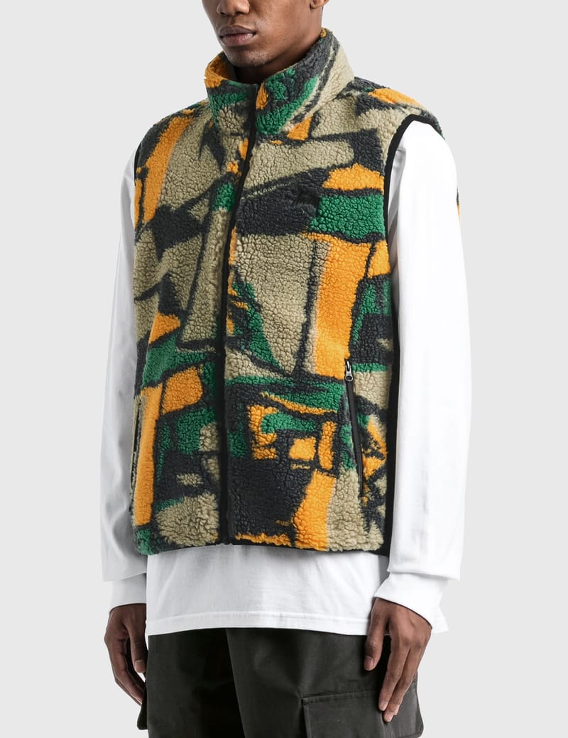 Stüssy - Block Sherpa Vest | HBX - Globally Curated Fashion and