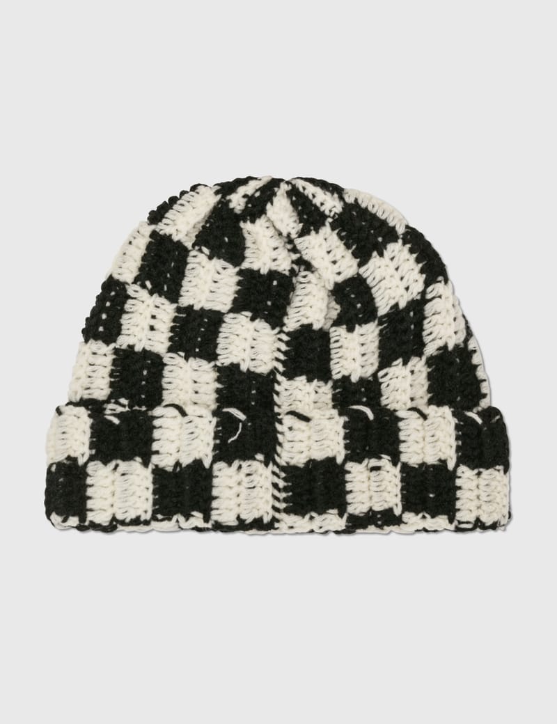 Stüssy - Crochet Checker Beanie | HBX - Globally Curated Fashion