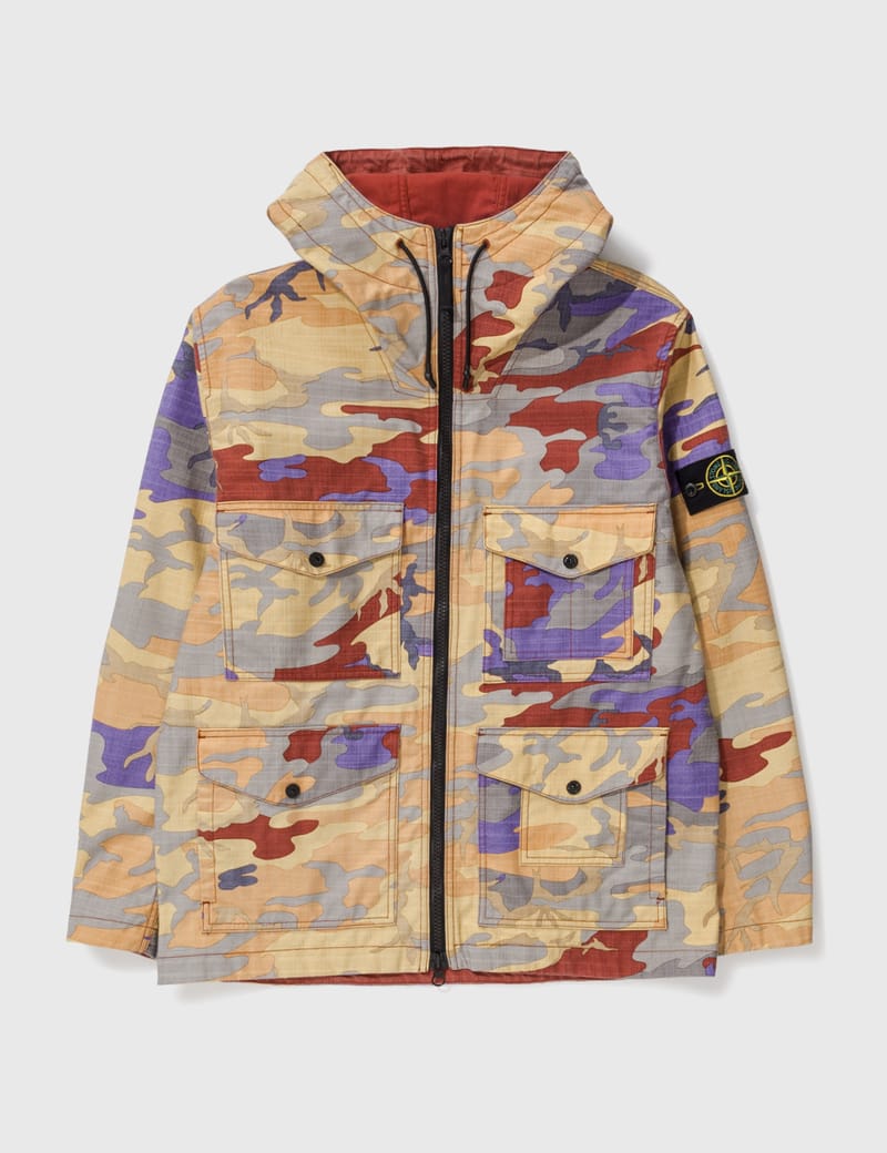 Stone Island - S.I. Heritage Camo Ripstop Nylon Watro Hooded