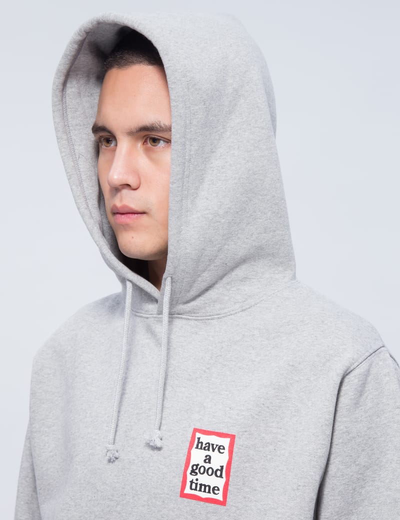 【HAVE A GOOD TIME 】Mini Frame Pullover Hoodie MINI FRAME PULLOVER HOODIE FL BLACK – have a good time