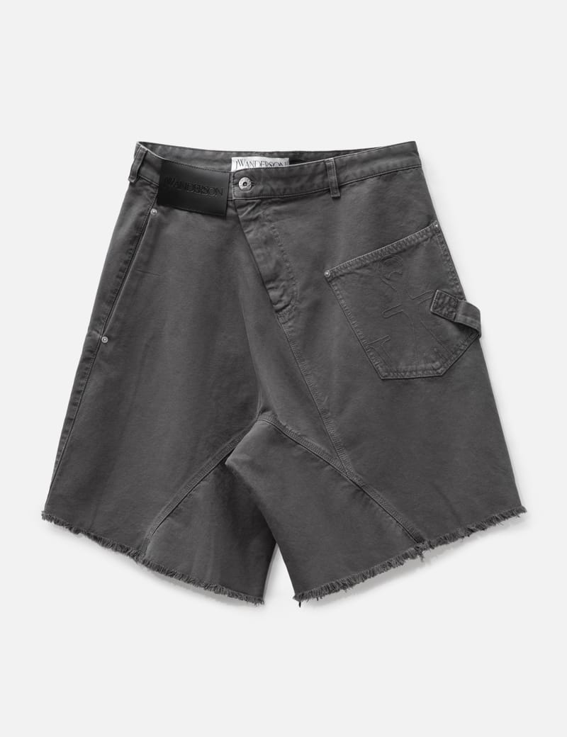 JW ANDERSON｜SHORTS (CARGO SHORTS (DT0108-PG1595-999)) Jw Anderson J.w. Anderson High Waist Cargo Shorts In Blue