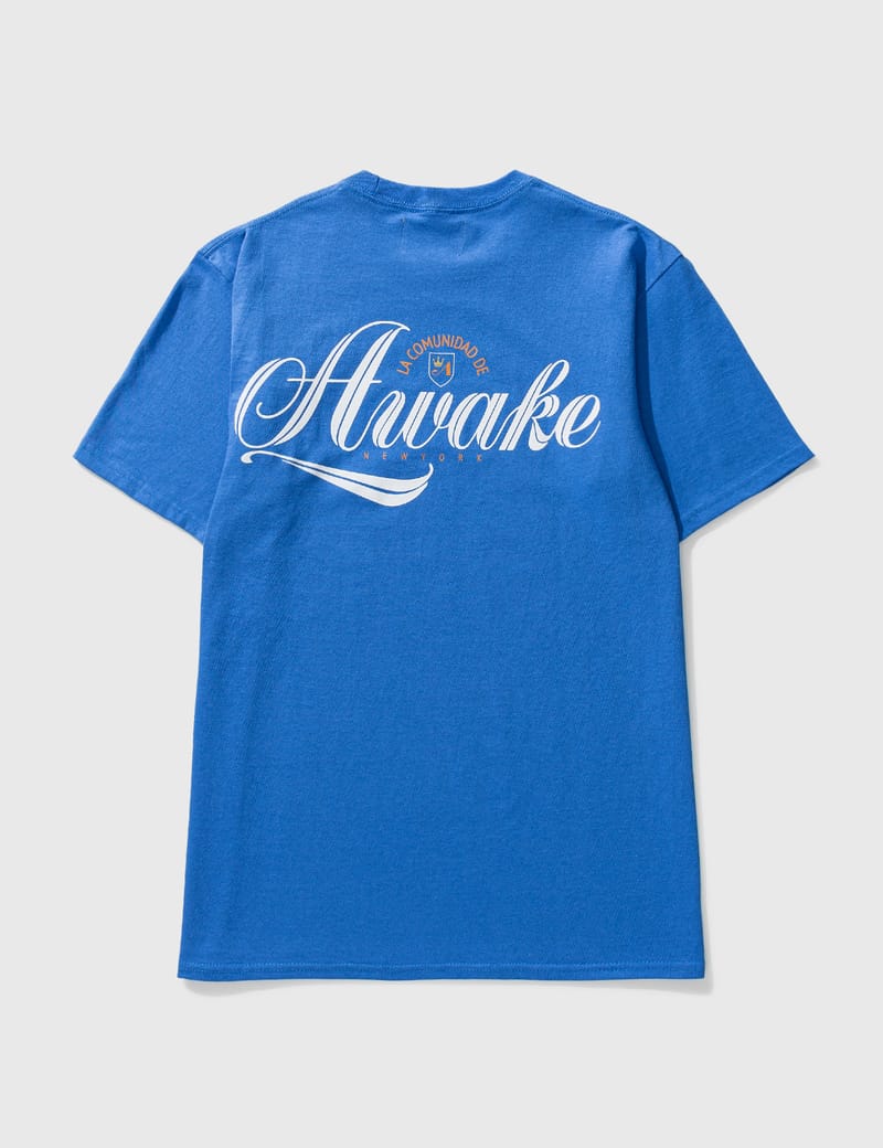 AWAKE NY 国内送 ブルー ロゴモチーフTシャツ Awake NY Split Logo Tee Royal Blue Size M FW19 T-Shirt | eBay