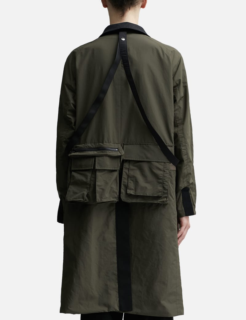 Sacai - Matte Taffeta Reversible Long Coat | HBX - Globally