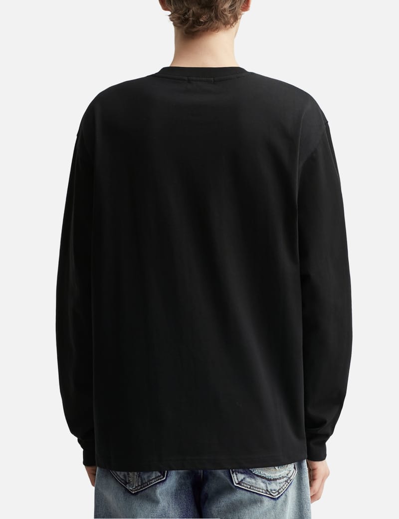 THUG CLUB TC Skull Long-Sleeve - Oversized cotton top with cracked