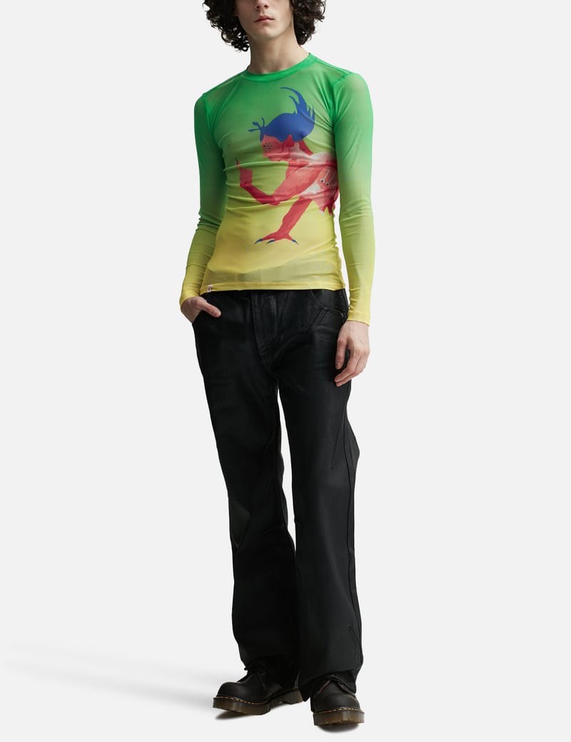 CHARLES JEFFREY LOVERBOY トップス POWERMESH LONG SLEEVE TEE CHARLES JEFFREY LOVERBOY チャールズジェフリーラバーボーイ