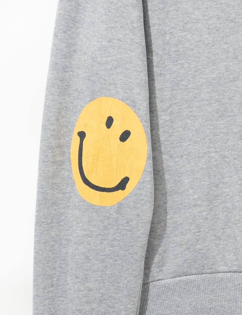 Kapital Smiley Sweatshirt - Grey cotton pullover with graphic