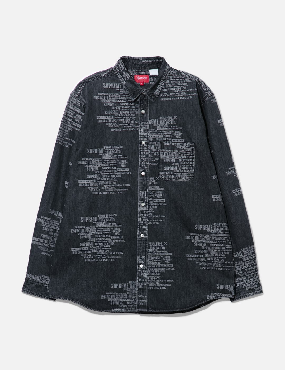 Supreme - Denim Shirt with Embroidery | HBX - Globally Curated