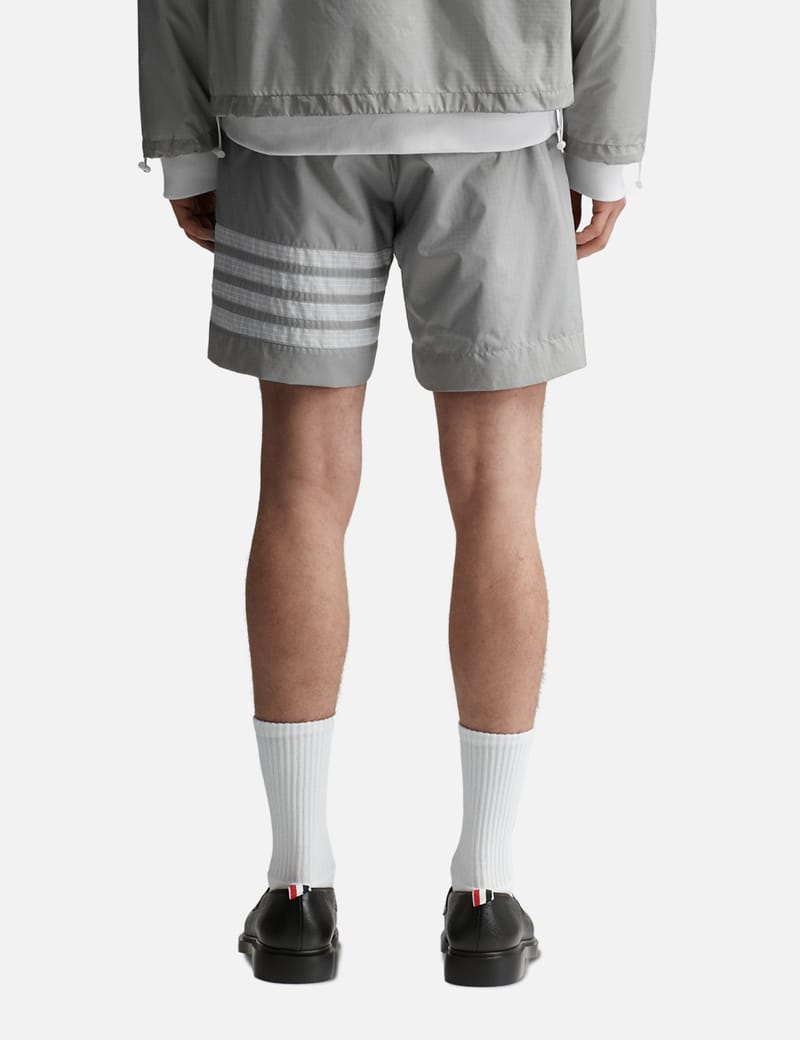 Thom Browne - 4-Bar Mid Thigh Shorts | HBX - Globally