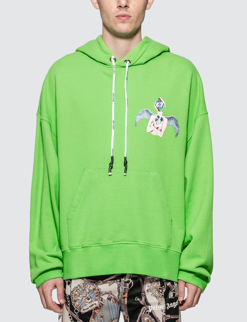 Palm angels neon hoodie hot sale