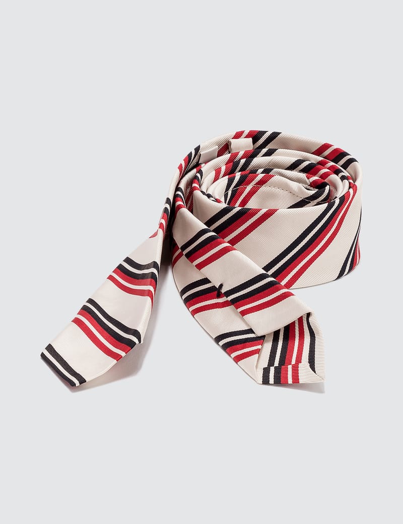 Thom Browne - RWB Jacquard Double Stripe Classic Tie | HBX