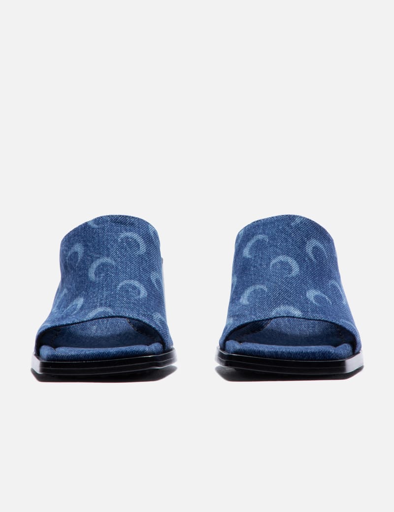 【未使用】MARINE SERRE size35 BLUE デニムミュール 未使用】MARINE SERRE size35 BLUE デニムミュール - ARCHIVESTOCK