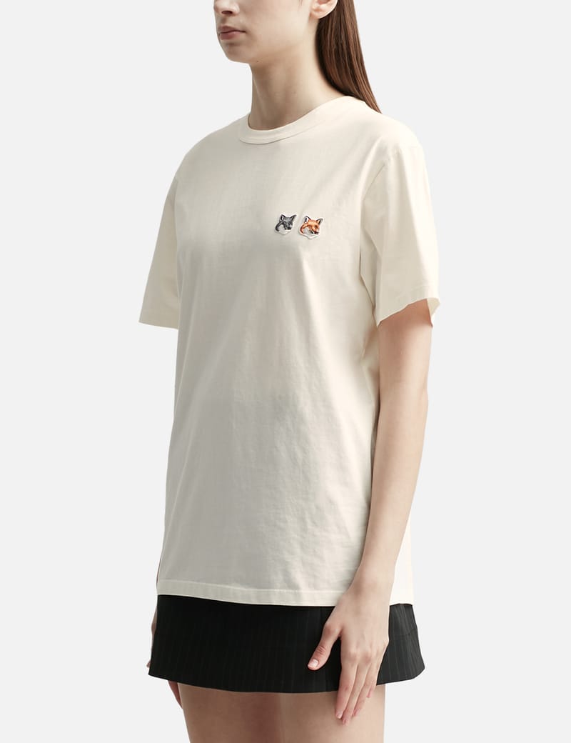 Maison Kitsuné - Double Fox Head Patch Classic Tee | HBX