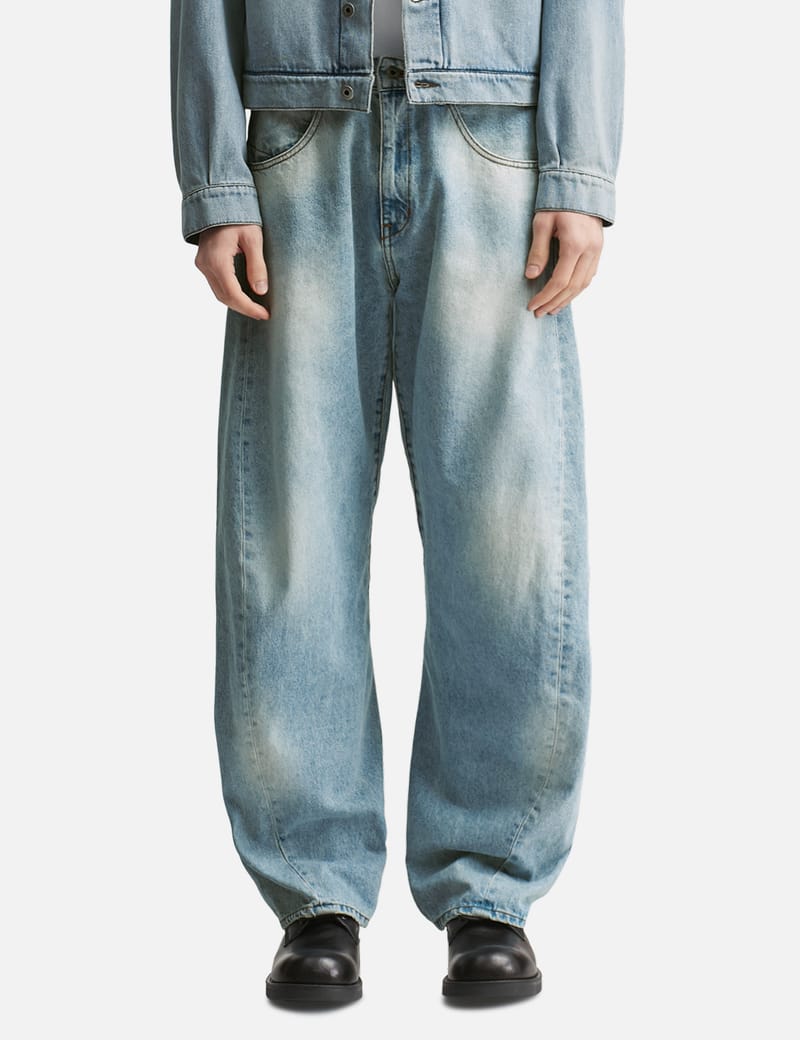 COOR Washed Engineer Jeans V2 - 13oz washed blue denim, curved