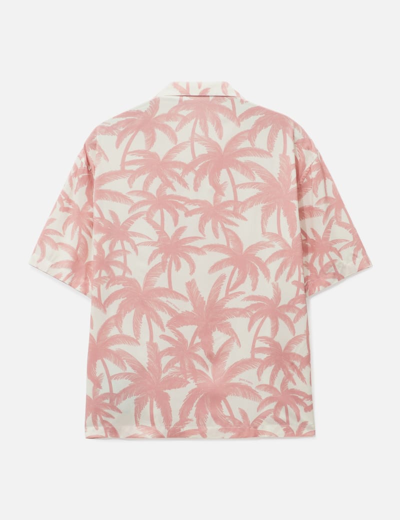 Tシャツ・カットソー PALM ANGELS Men Tops 400542 PMAA089R24JER002 Pink Palm Angels - Oversized Logo T-shirt | HBX - Globally