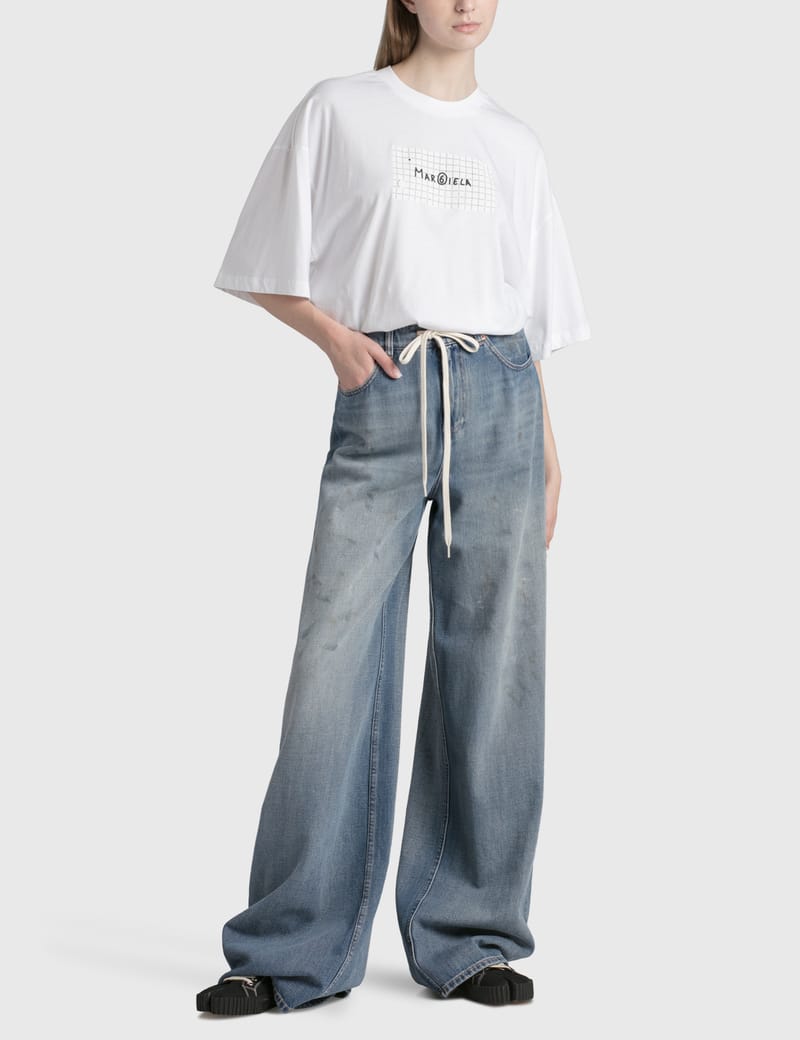 MM6 Maison Margiela - Wide Leg Jeans | HBX - Globally Curated