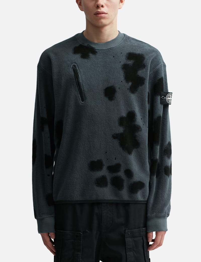 Stone Island - Hand Colouring Fleece Sweatshirt | HBX