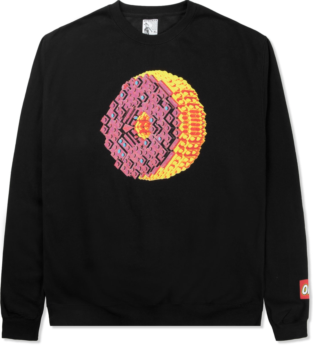 Odd Future - Black OF Donut Crewneck Sweater | HBX - Globally Curated ...