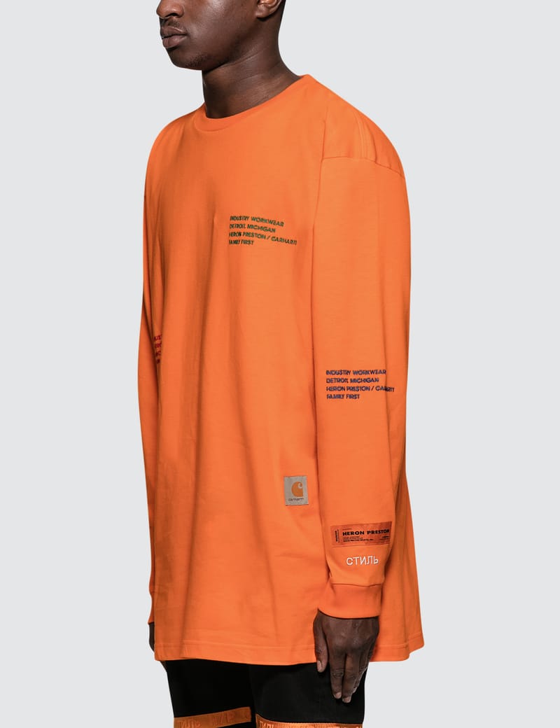 HERON PRESTON × Carhartt Heron Preston - Heron Preston X Carhartt L/S T-Shirt | HBX