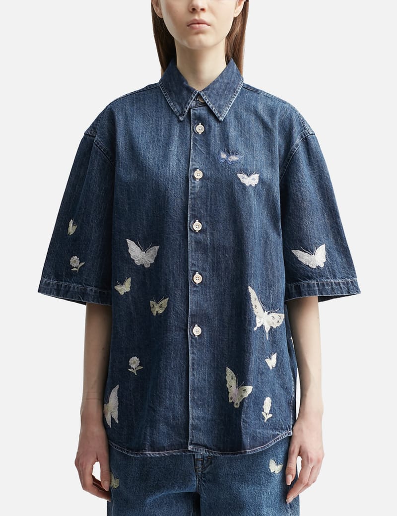 Stussy Oversized Crochet Shirt W - Natural - X-Small