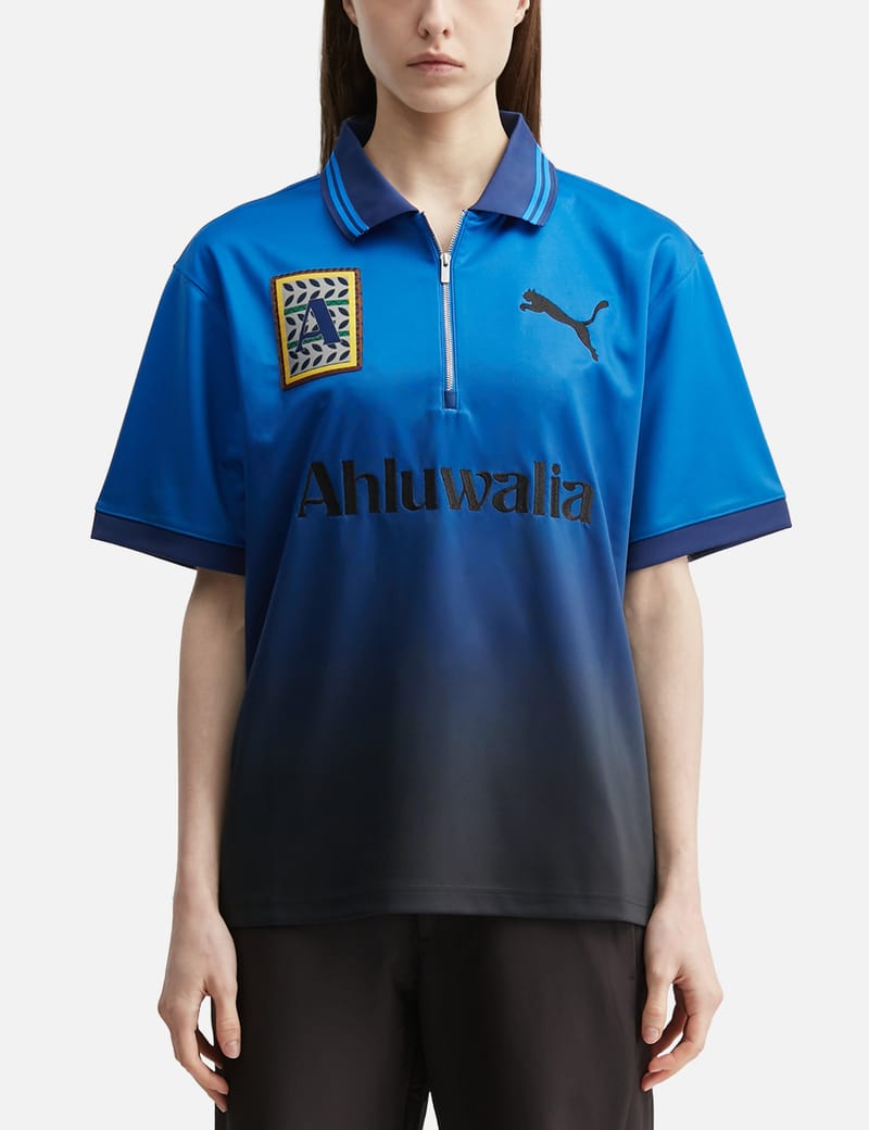 Puma JJJJound x Puma T7 Longsleeve Polo - Chocolate double-faced