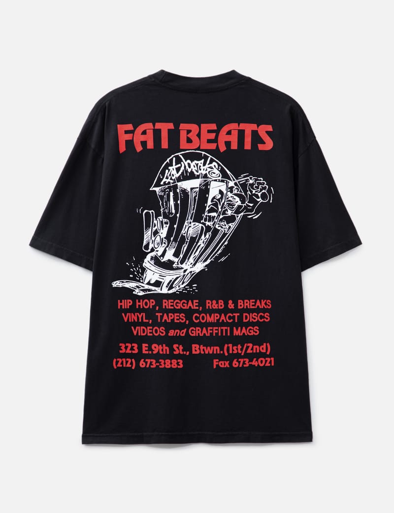 PLEASURES 関税込 ネイチャーTシャツ Pleasures - Fat Beats 9th Street T-shirt | HBX - Globally