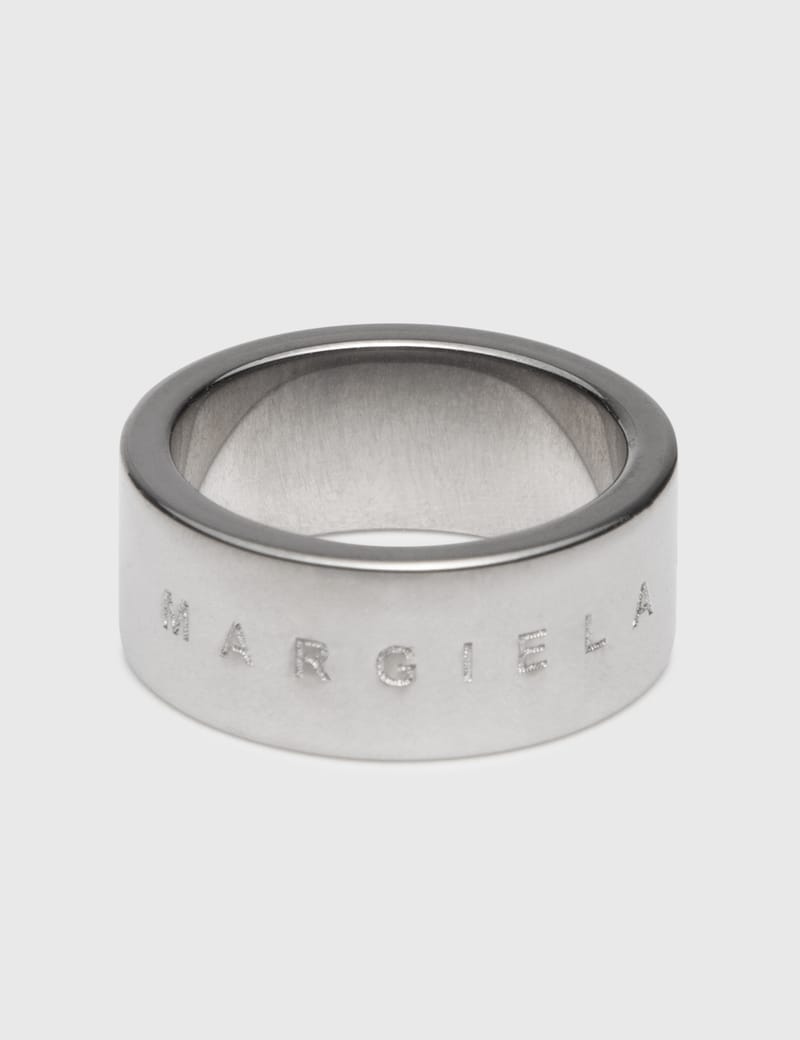 MM6 Maison Margiela - Minimal Logo Ring | HBX - Globally Curated