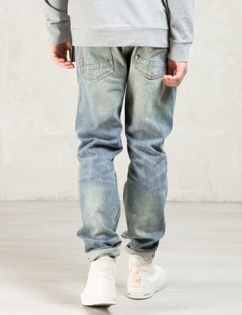 パンツ RED EAR / selvedge denim pants Paul Smith Red Ear - Indigo Red Ear Tapered-Fit 'tear And Repair