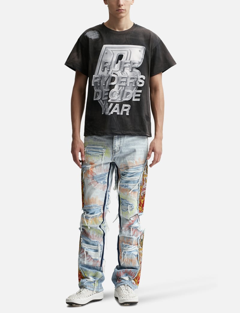 THUG CLUB - Tribal Tree Denim Pants | HBX - Globally Curated 