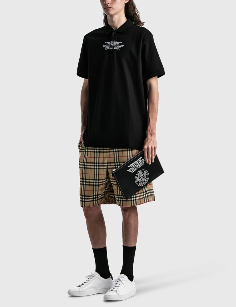 Burberry location print polo shirt ポロシャツ Burberry - Location Print Cotton Polo shirt | HBX - Globally