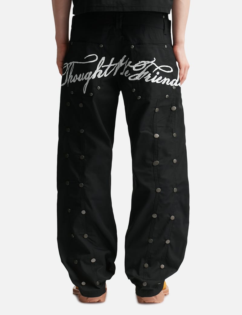 thought we friends　ダブルレイヤーワークパンツ　y2k Thought We Friends 「Gideon」 ダブルレイヤーワークパンツ - ルーズ