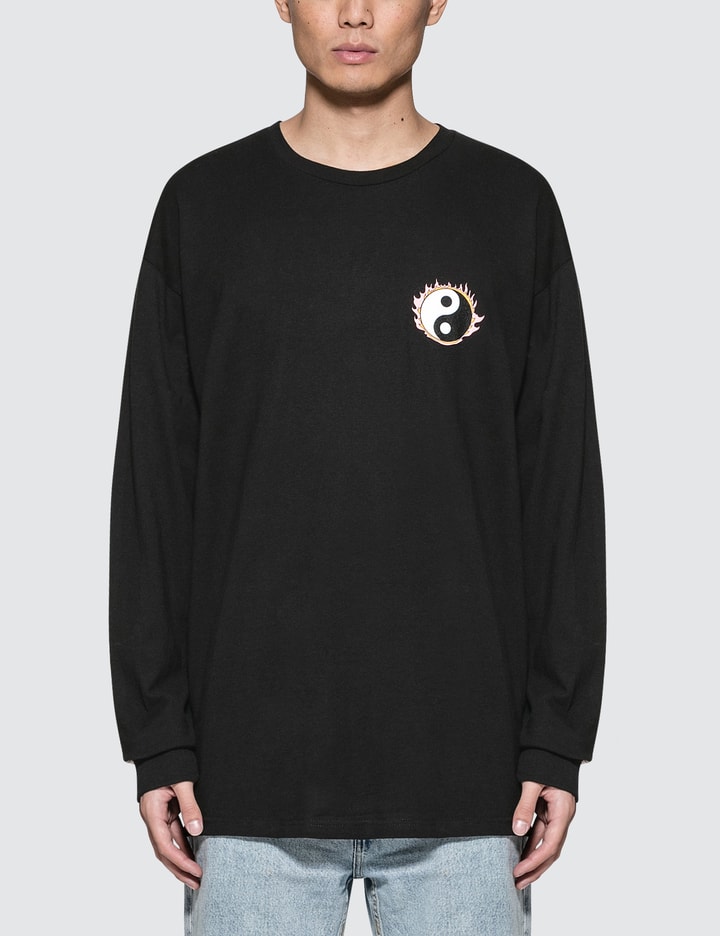 Stüssy - Yin Yang Fire L/S T-Shirt | HBX - Globally Curated Fashion and ...