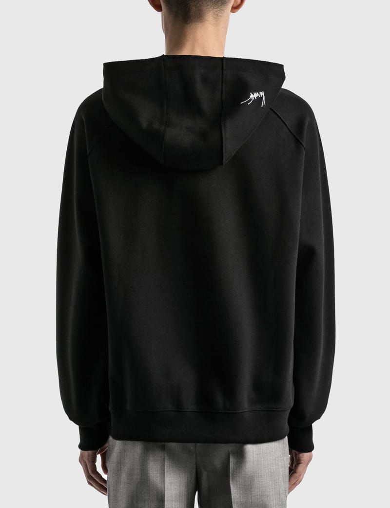 ★ADERERROR★ Needle logo hoodie Noir Ader Error - Needle Logo Hoodie | HBX - Globally Curated