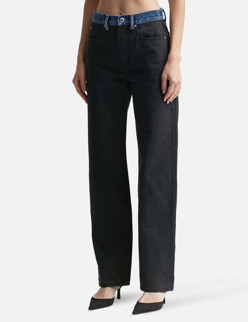 T By Alexander Wang - Contrast Waistband Jean | HBX