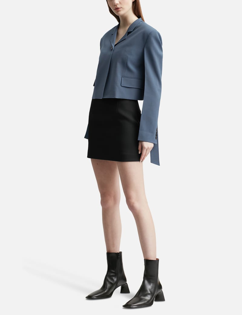 [レクト] RECTO RC CLASSIC WAIST BELT DETAIL CROP JACKET☆☆ Recto - RC Classic Waist Belt Crop Jacket | HBX - Globally