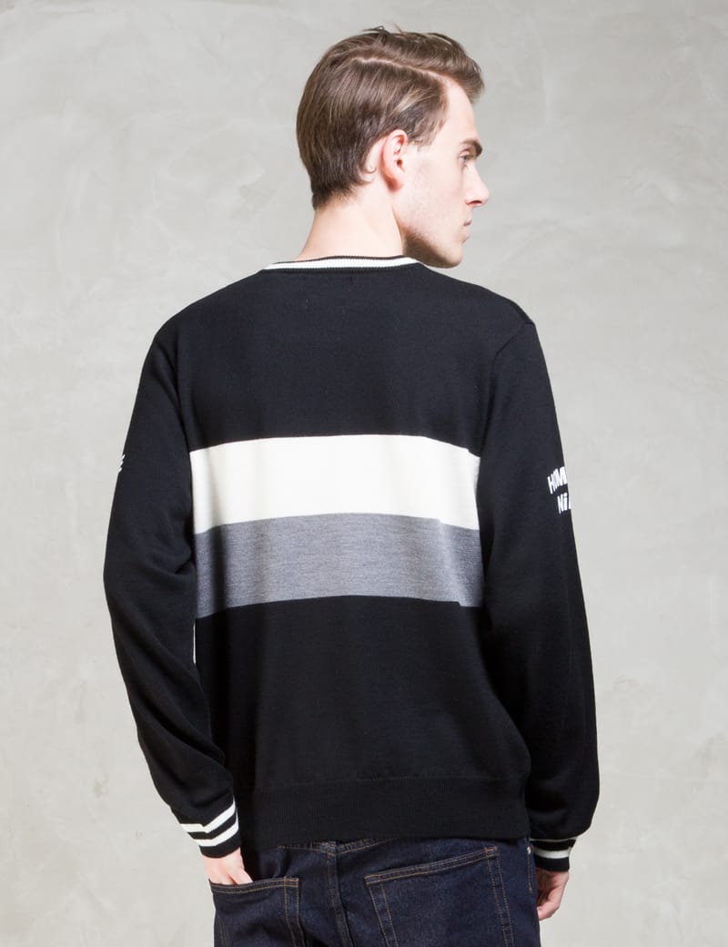 Hombre Nino - Black Hombre Nino × Tone Crewneck Sweatshirt | HBX