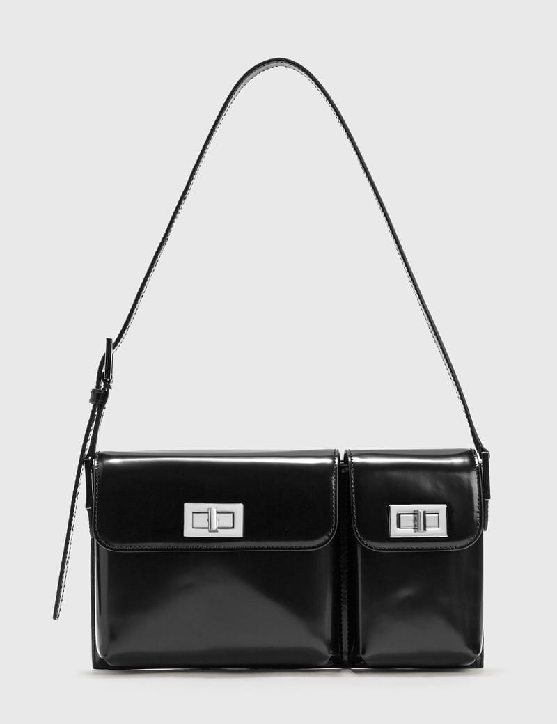 BY FAR Billy Black Patent Leather Bag HBX Globally Curated