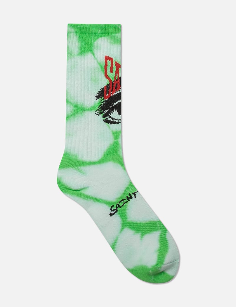 Saint Michael - Tie Dye Eyes Socks | HBX - Globally Curated