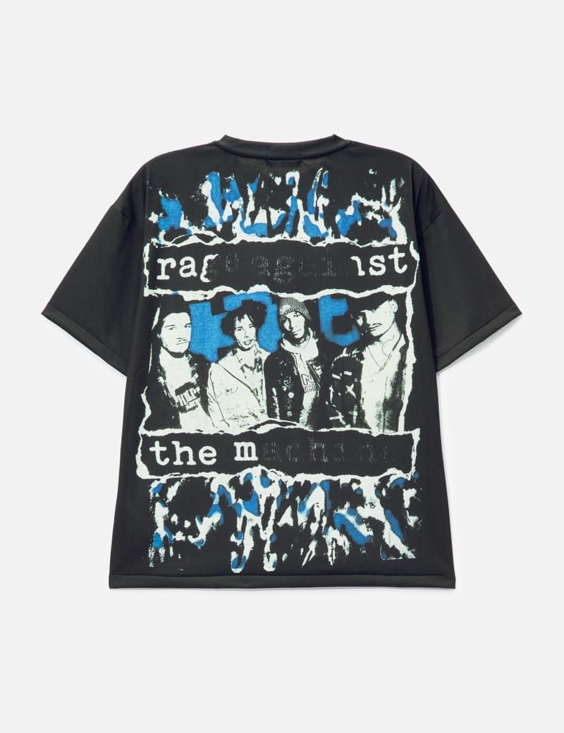 TOLQ Trompe L'Oeil Scratch T-Shirt - Japanese-made black graphic