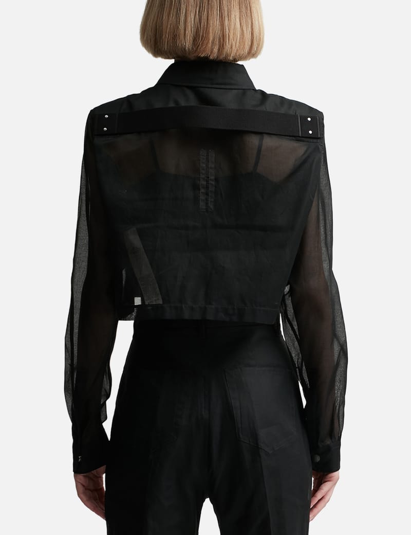Rick Owens - CROPPED OUTERSHIRT | HBX - ハイプビースト
