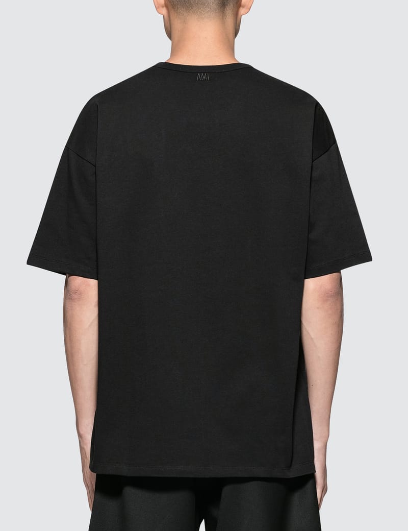 Tシャツ・カットソー Ami Unisex Small Heart Logo Boxy Fit T-Shirt Black Oversize Ami De Coeur T-shirt Black | The Webster